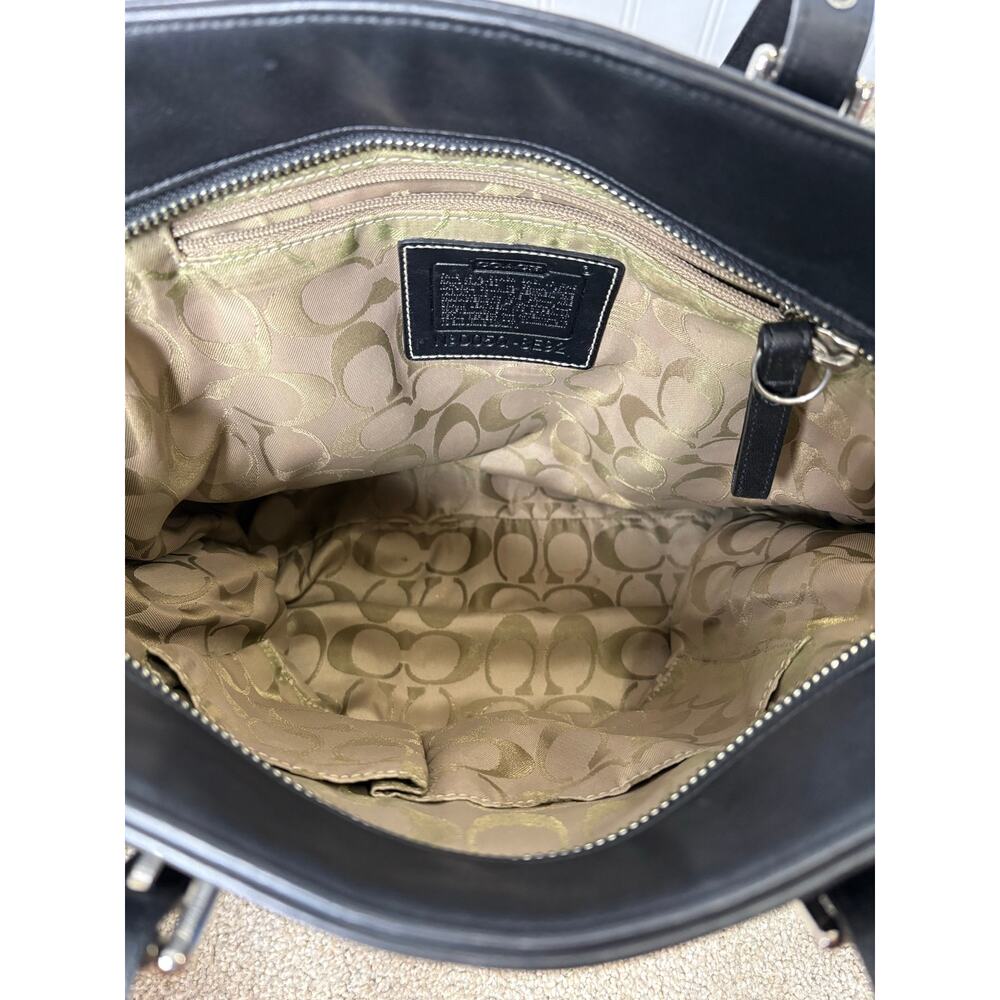 Coach Navy Christie Carry- All Handbag - Picture 10 of 14